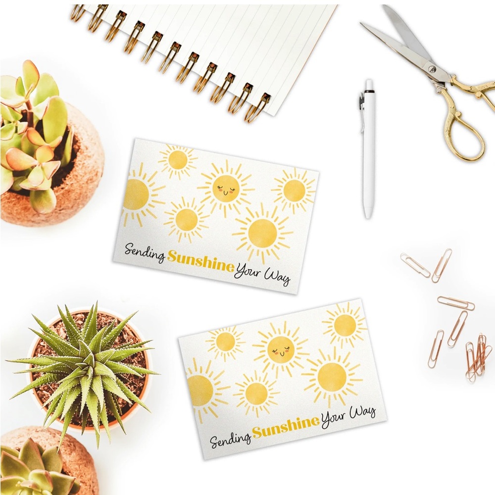 20 (4” x 6”) charming thank you cards, perfect for expressing gratitude. - Picture 5 of 7
